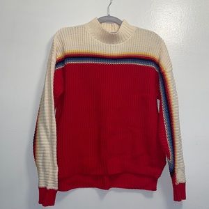 Forever 21 Red Striped Sweater